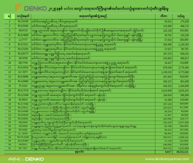 Denko Myanmar: Energy for Myanmar, Fuel for Economy